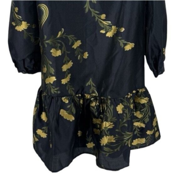 Tuckernuck | NEW Navy Jasmine Vine Jacquard Formal Palmerston Dress Size M - Picture 6 of 10